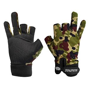 Luva Sport Albatroz Meio Dedo YL013 New Camu - XL