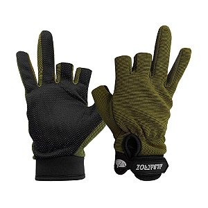 Luva Sport Albatroz Meio Dedo YL013 Verde - XL
