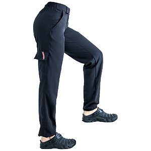 Calca Short Mar Negro com Ziper - Preto