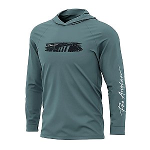 Camiseta Presa Viva Baby c Capuz Poliamida 35 - Petroleo