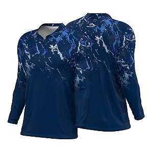 Camiseta Mar Negro Combat - Grunge Blue