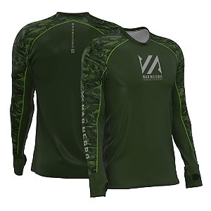 Camiseta Mar Negro Premium Flex - Camo Green