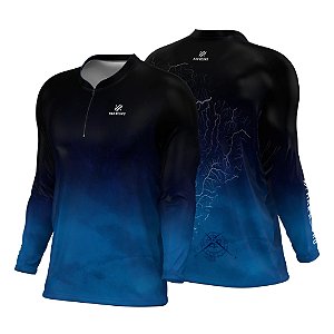 Camiseta Mar Negro Combat - Mapa Rios