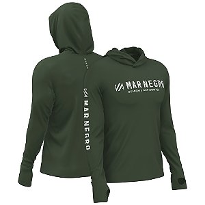 Camiseta Mar Negro XP Protection Capuz Sublimada - Musgo