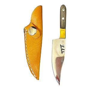 Faca Lamina Wharncliffe c Bainha - Niquel