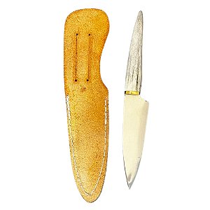 Faca Lamina Normal c Bainha - Niquel