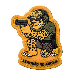 Patch Invictus Alpha Onça Pintado - Amarelo