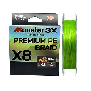 Linha Multi Monster 8X Premium PE Verde - 200m