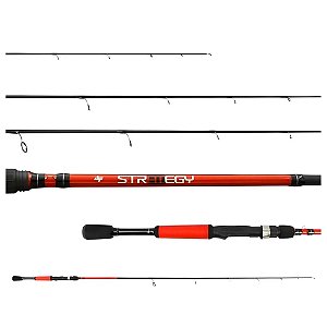 Vara Albatroz Strategy Vermelho 6-12lbs 6 3 (1,83m) - Molinete