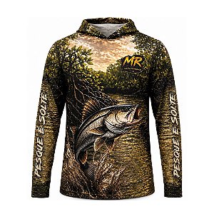 Camiseta Mafia do Robalo Fishing Team Capuz - Sublimada