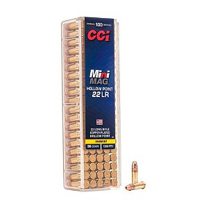 Municao CCI .22LR Mini Mag HP Copper Plated - 36gr - UN