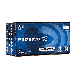 Municao Federal .22 LR Standart Target RN - 40gr - UN