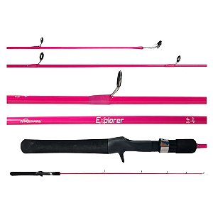 Vara Nakamura Explorer 8 17 Lbs 4 6 (1,35m) - Rosa - Carretilha