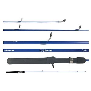 Vara Nakamura Explorer 8 17 Lbs 4 6 (1,35m) - Azul - Carretilha