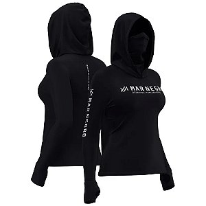 Camiseta Mar Negro XP 360 Capuz Poliamida Feminina - Preto