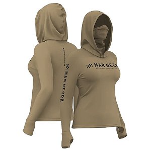 Camiseta Mar Negro XP 360 Capuz Poliamida Feminina - Desert