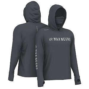 Camiseta Mar Negro XP Protection Capuz Sublimada - Chumbo