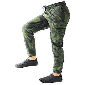 Calca Pesca Mar Negro Infantil - Estonado Verde