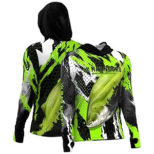 Camiseta Mar Negro Capuz Sublimada - Tambaqui