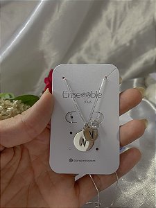Colar de Chapinha com Inicial