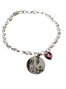 Pulseira Medalha Personalizada 15mm