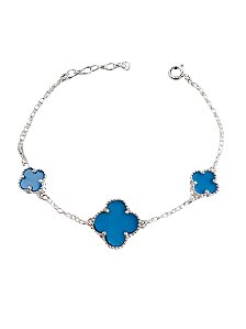 Pulseira Clover Trio Azul