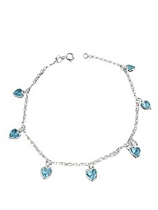 Pulseira Coração Azul