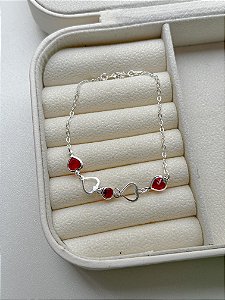 Pulseira Corações