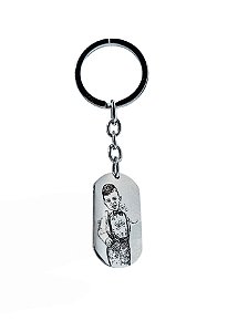 Chaveiro Aço Inox Personalizado Desenho
