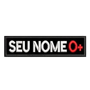 Sutache Tarjeta Personalizada de Identificação com Fixação Para Fardas