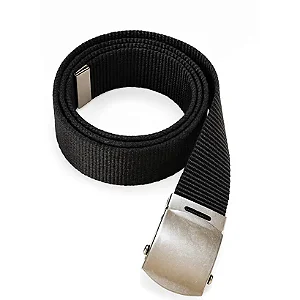 Cinto de Calça Fivela de Metal Preto Polipropileno