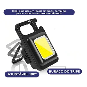 Lanterna Potente de Led Operacional P/ Colete