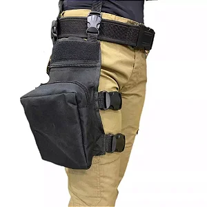Pochete Bornal de Perna Tático com Velcro