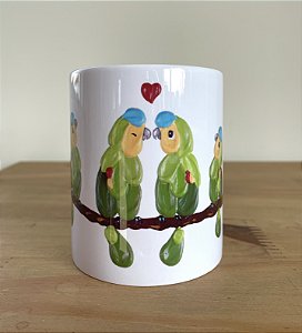 Caneca Família de Papagaios