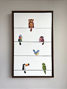 Varal de passarinhos