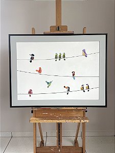 Varal de passarinhos