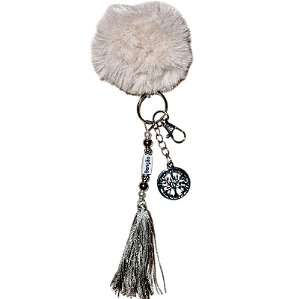 CHAVEIRO POMPOM ÁRVORE DA VIDA