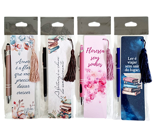 KIT C/12 MARCADOR DE LIVROS C/ TASSEL - DIA A DIA