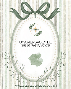 KIT C/36 CARTÕES C/ VERSÍCULOS BÍBLICOS NA CÁPSULA