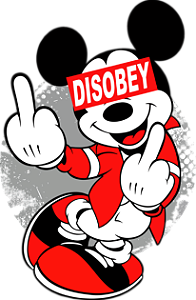 Mickey Disobey DTF