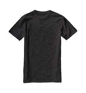 Camiseta Preta - 100% Algodão