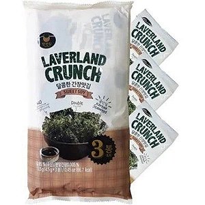 Snack De Alga- Sweet Soy 3Un - Laverland Crunch