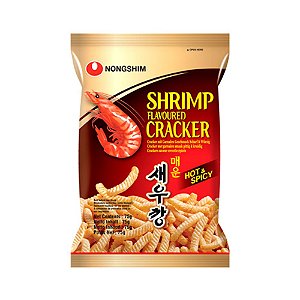 Salgadinho Coreano Camarão Picante - Shrimp Flavoured Cracker 75 Gramas