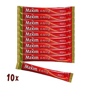 Café Pronto Solúvel Coffee Maxim Coreano Tradicional 12G - 10 Sachês