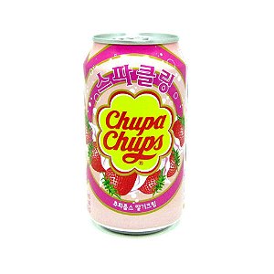 Refrigerante Coreano Sabor Morango Chupa Chups - 345Ml