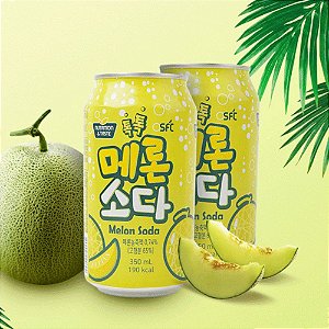 Refrigerante Coreano Sabor Melão Nutriton & Taste - 350Ml