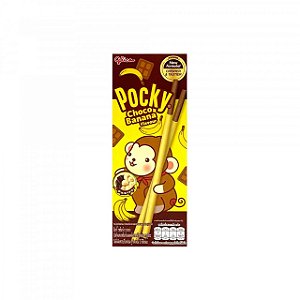 Glico Pocky- Biscoito com Cobertura- Sabor Banana com Chocolate- 25G