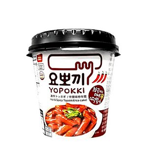 Yopokki Bolinho de Arroz Instântaneo Coreano- Original Hot- Copo 120G