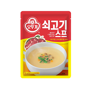 Sopa Coreana Instantânea de Carne - Beef Cream Soup Ottogi 80g