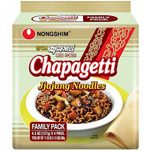 Kit 4 Lamens Coreano Chapaghetti 127g - Nongshim